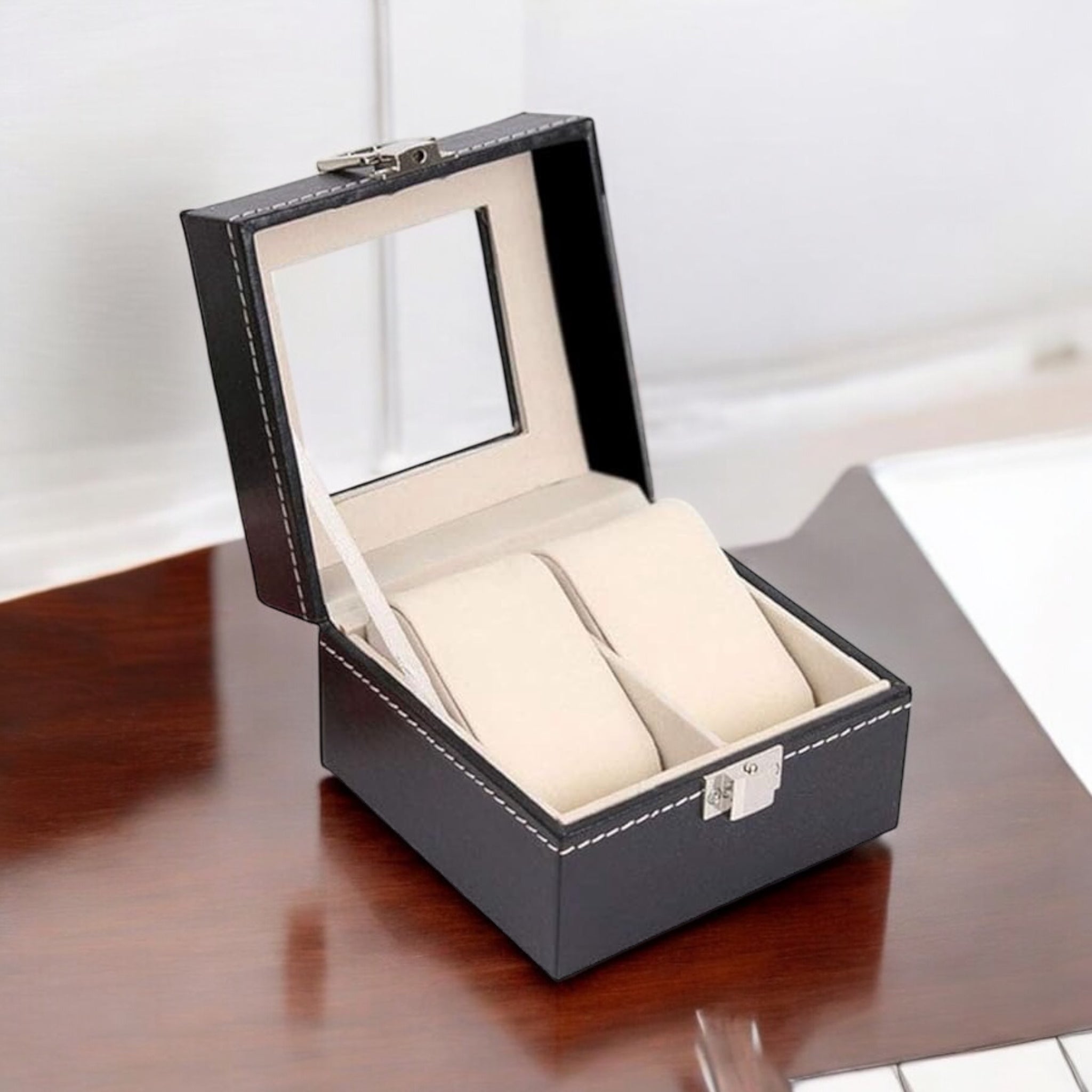 UNISEX DUO COMPARTMENT WATCH BOX