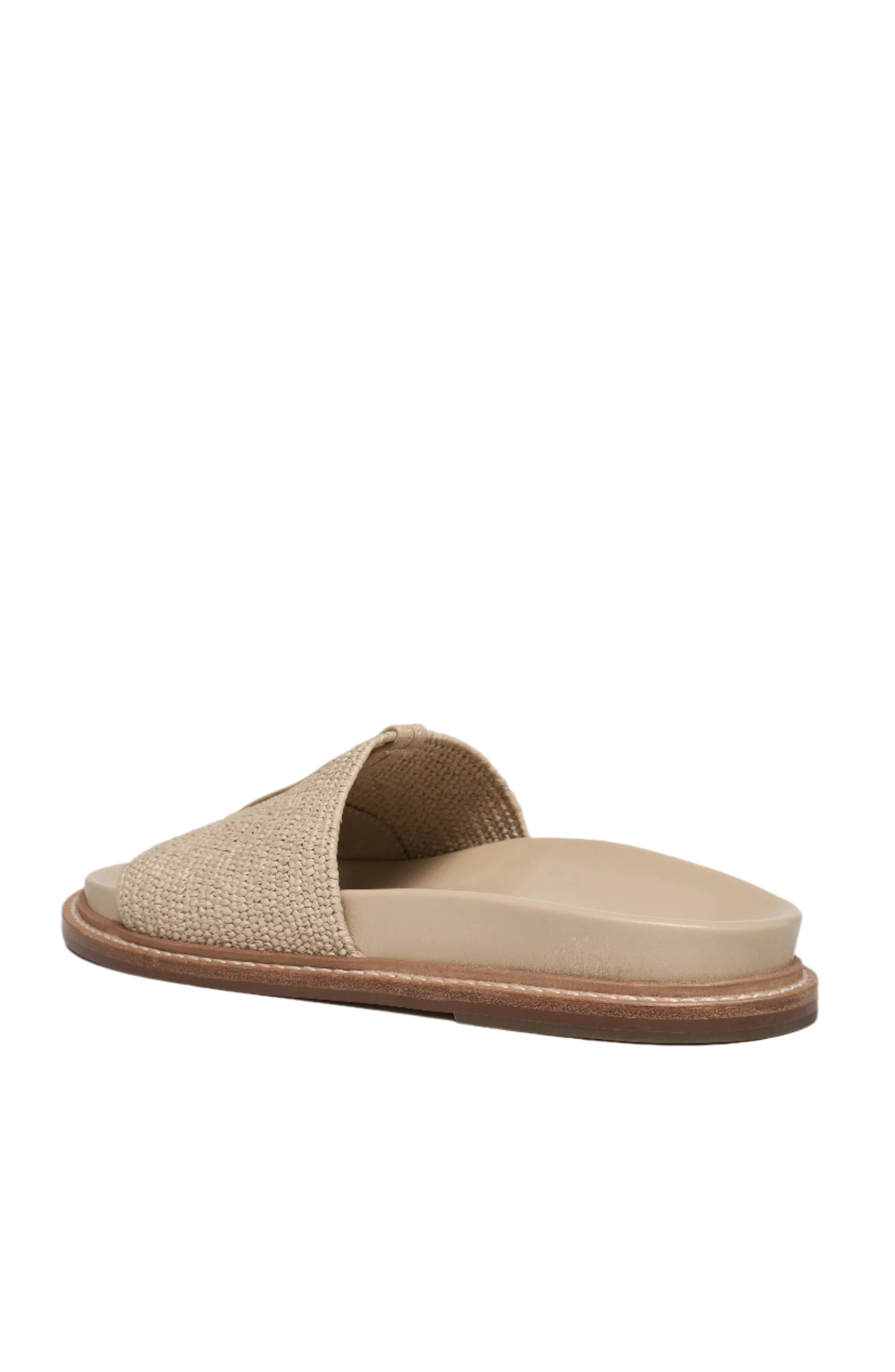 J/Slides Raffia Slides in Beige