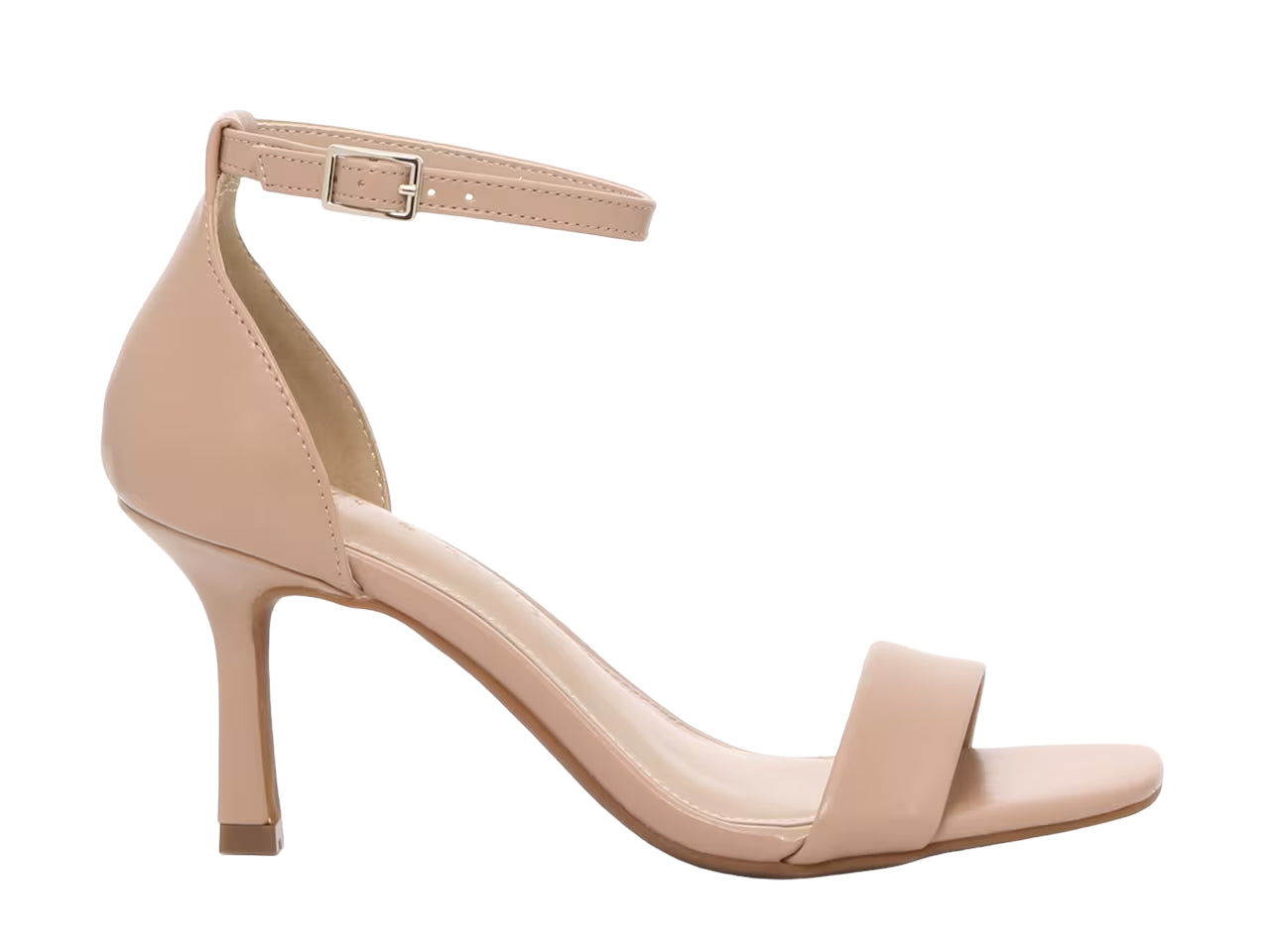 KELLY & KATIE NUDE ANKLE STRAP BARELY THERE SANDAL