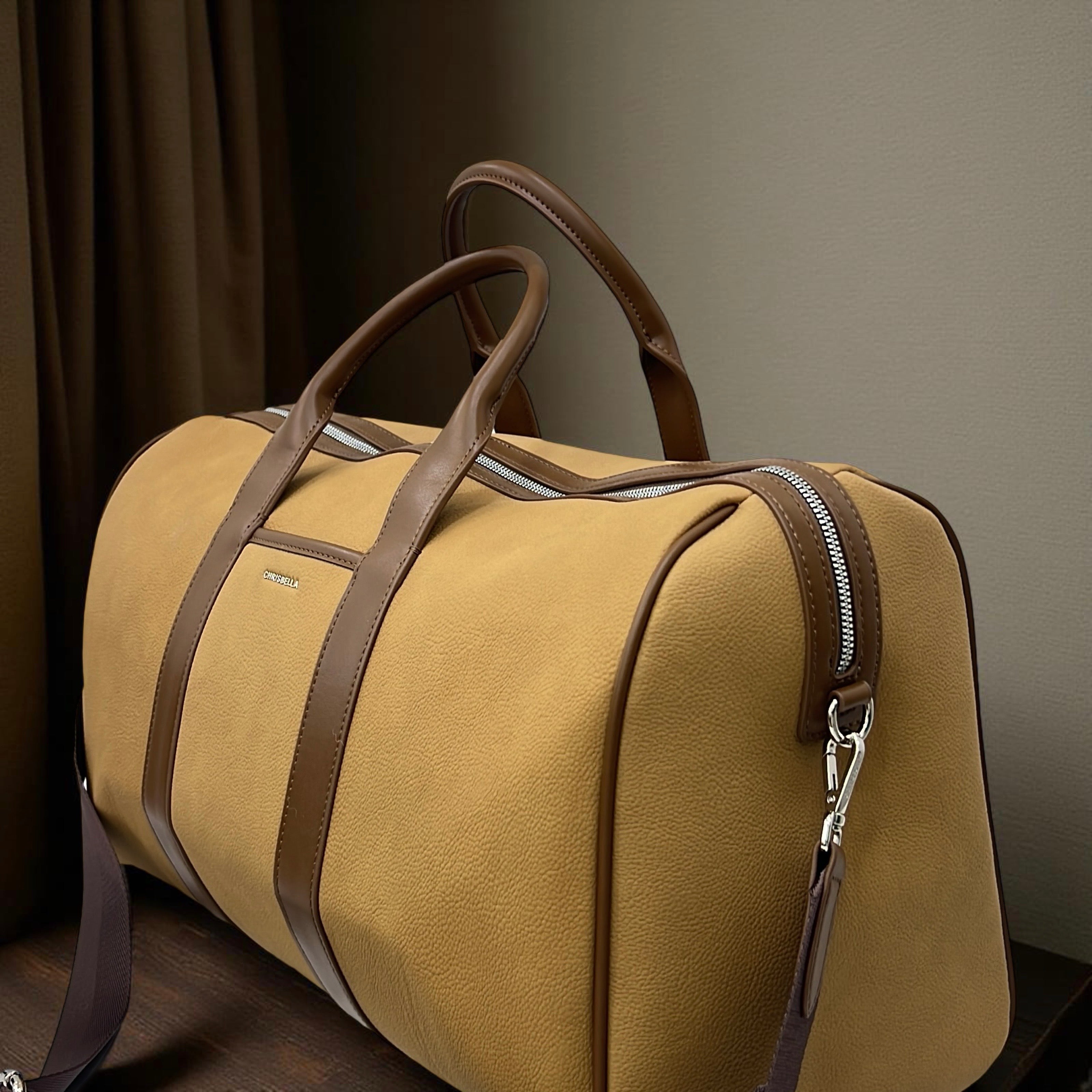 Chrisbella Travel Bag in Beige