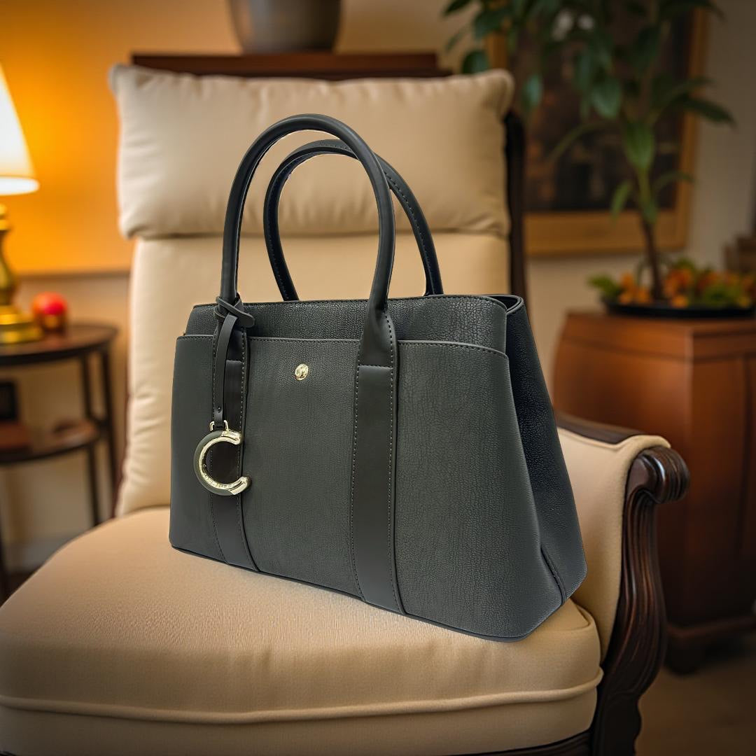 Chrisbella Medium Double Handle Bag in Green