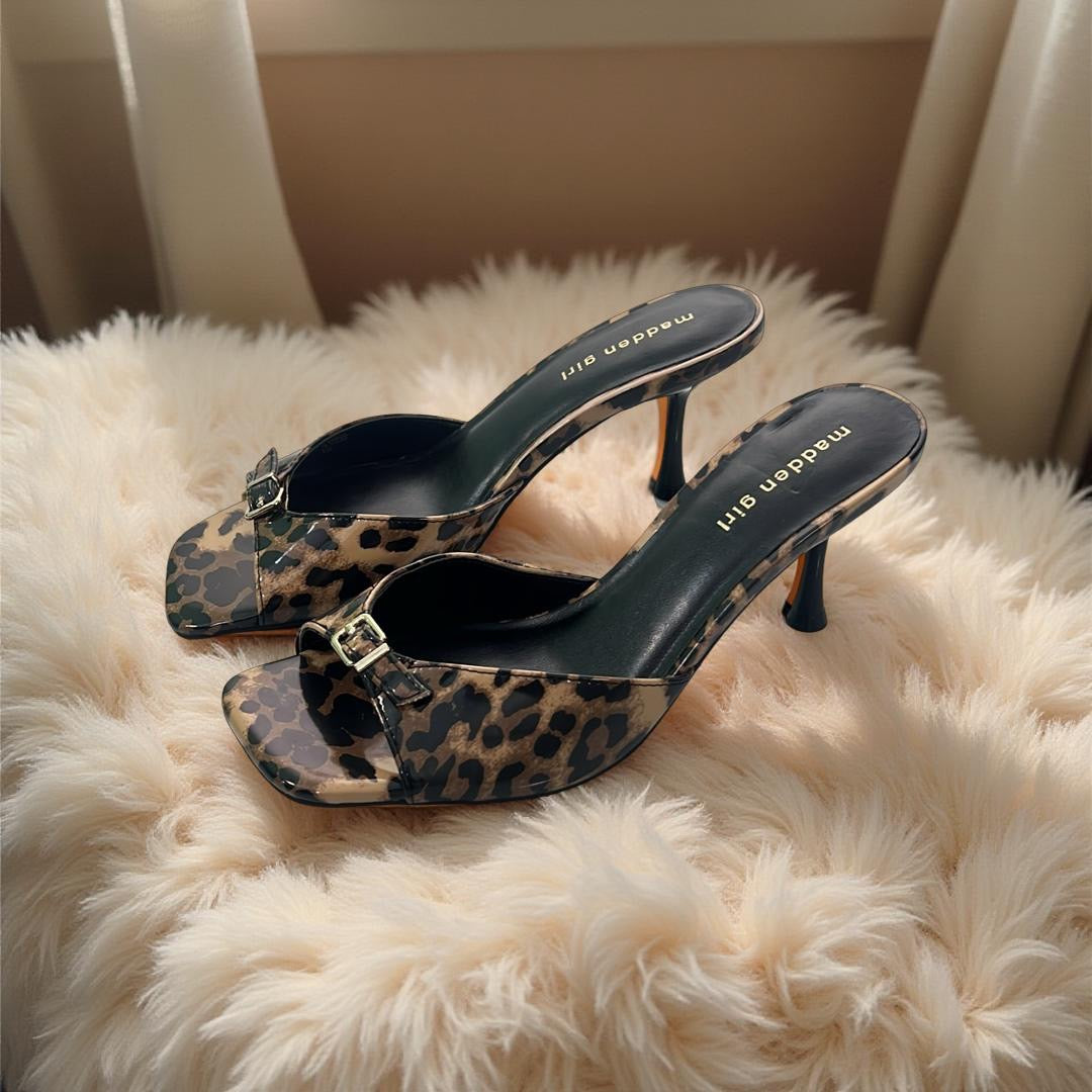 Madden Girl Buckle Detail Mule in Brown