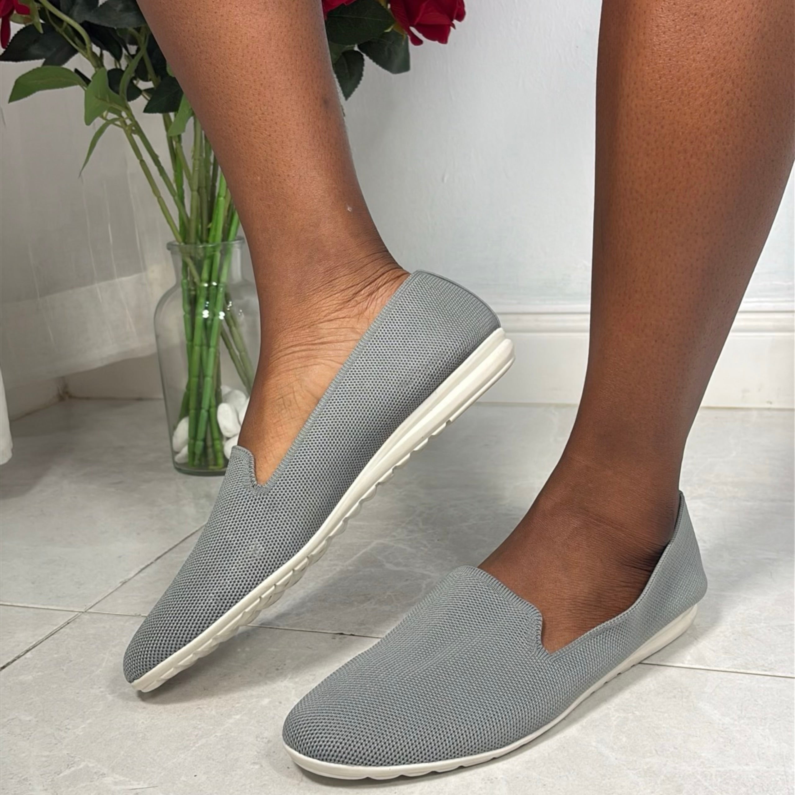Andiamo Breathable Slip-On in Grey