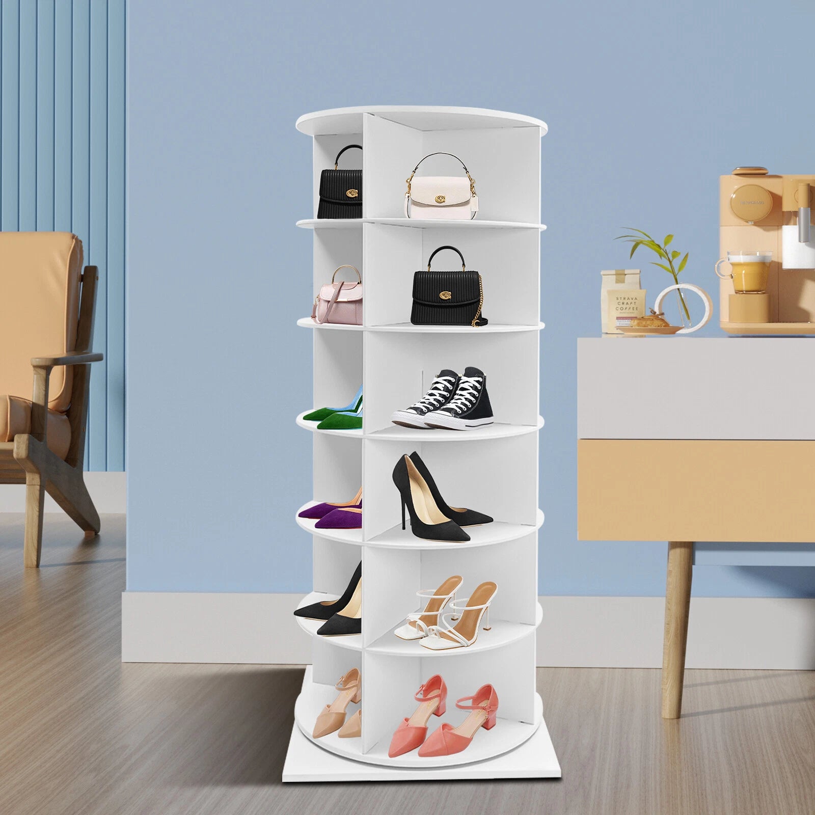 6-Tier 360 Rotating Display Rack