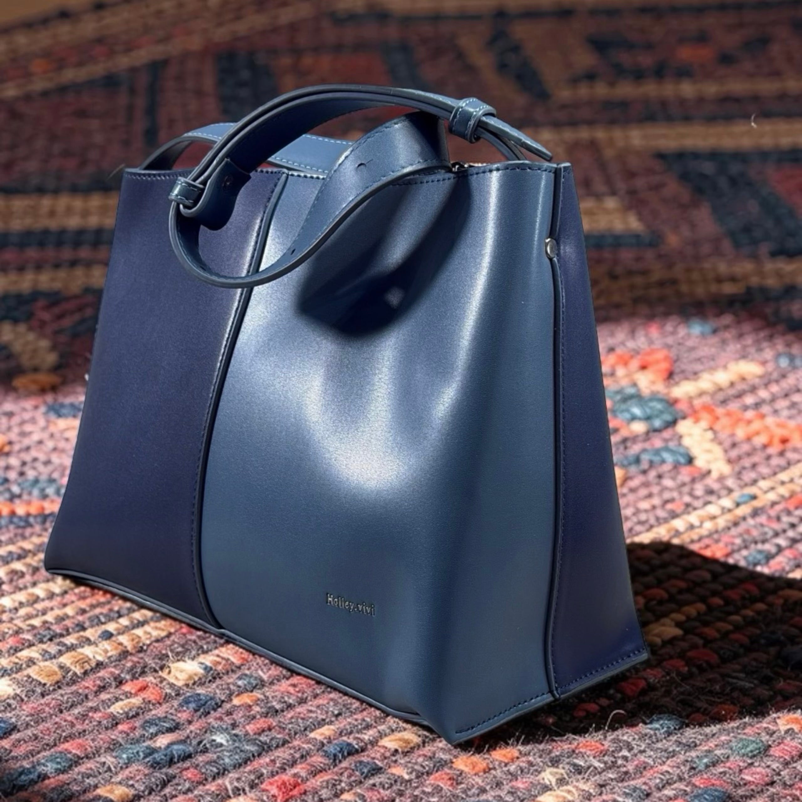 Holley Vivi Single Shoulder Strap 2-in-1 Bag in Navy