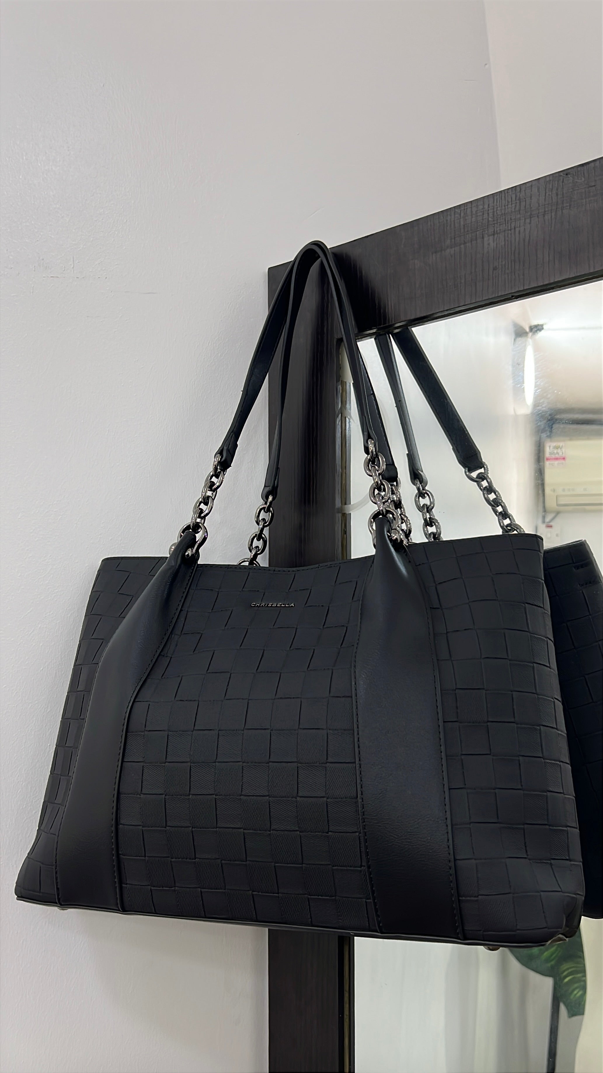 Chrisbella Tile Large Bag in Black