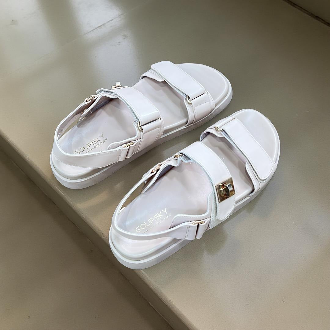 Goupsky Sporty Sandal In Nude