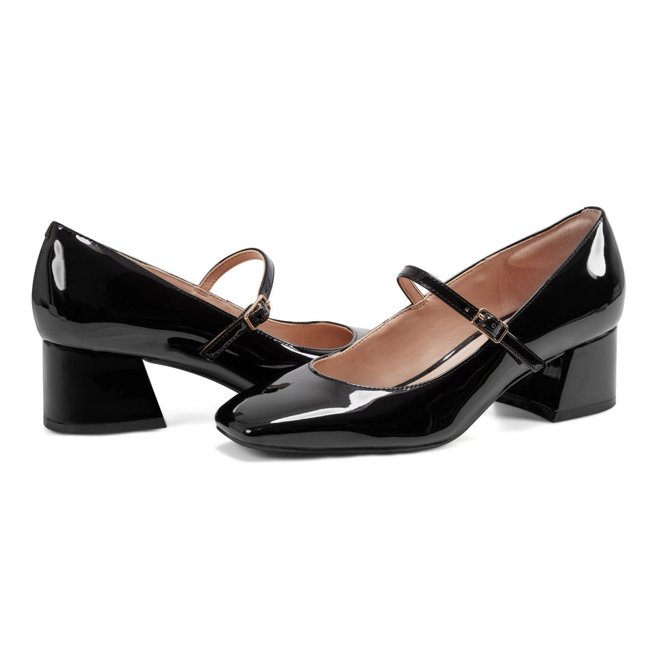 Easy Spirit Patent Leather Maryjane Pump in Black