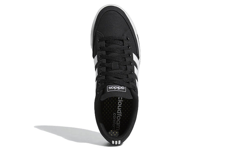 ADIDAS RETROVULC SNEAKERS WHITE STRIPE IN BLACK