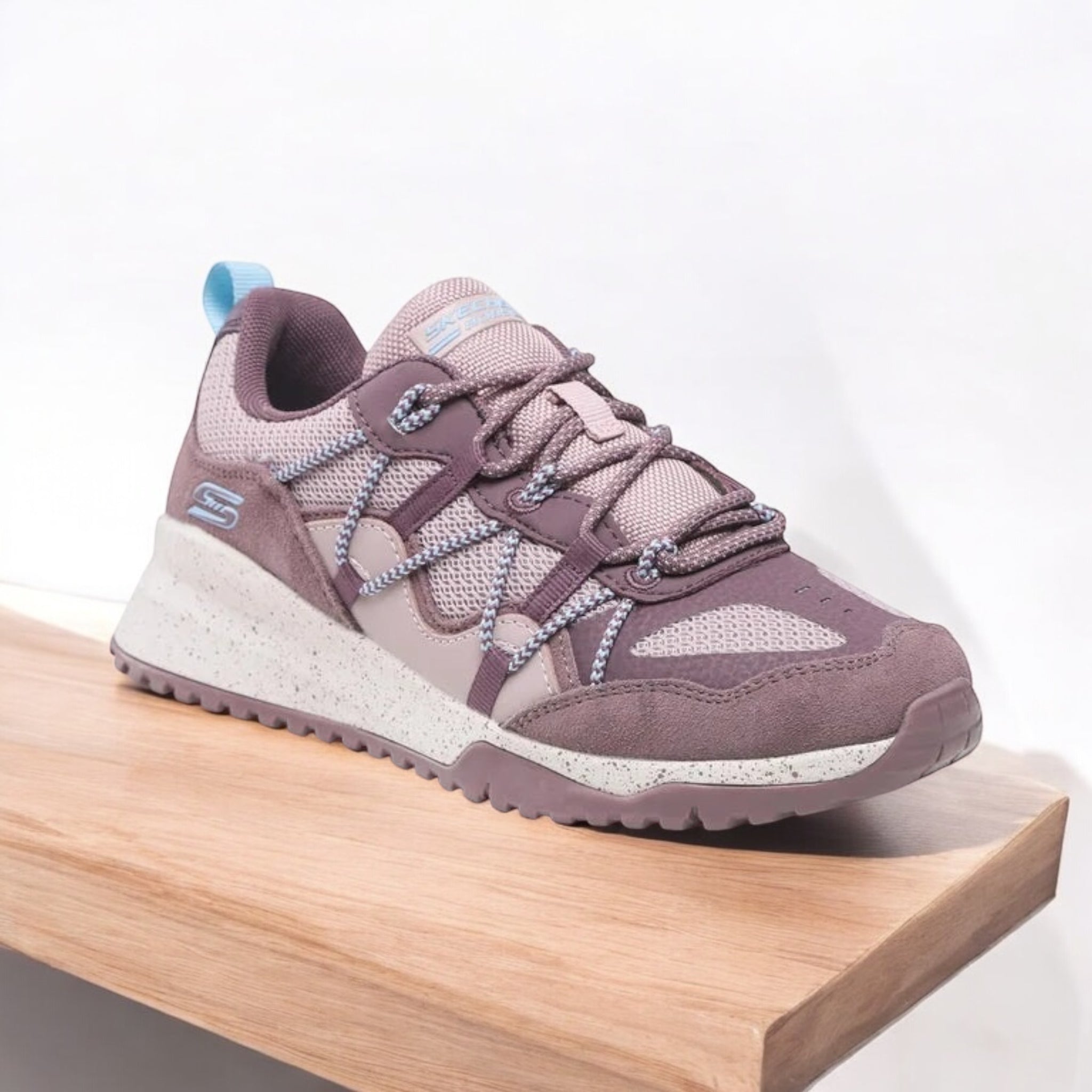 SKETCHERS BOB SPORT SNEAKERS IN MAUVE