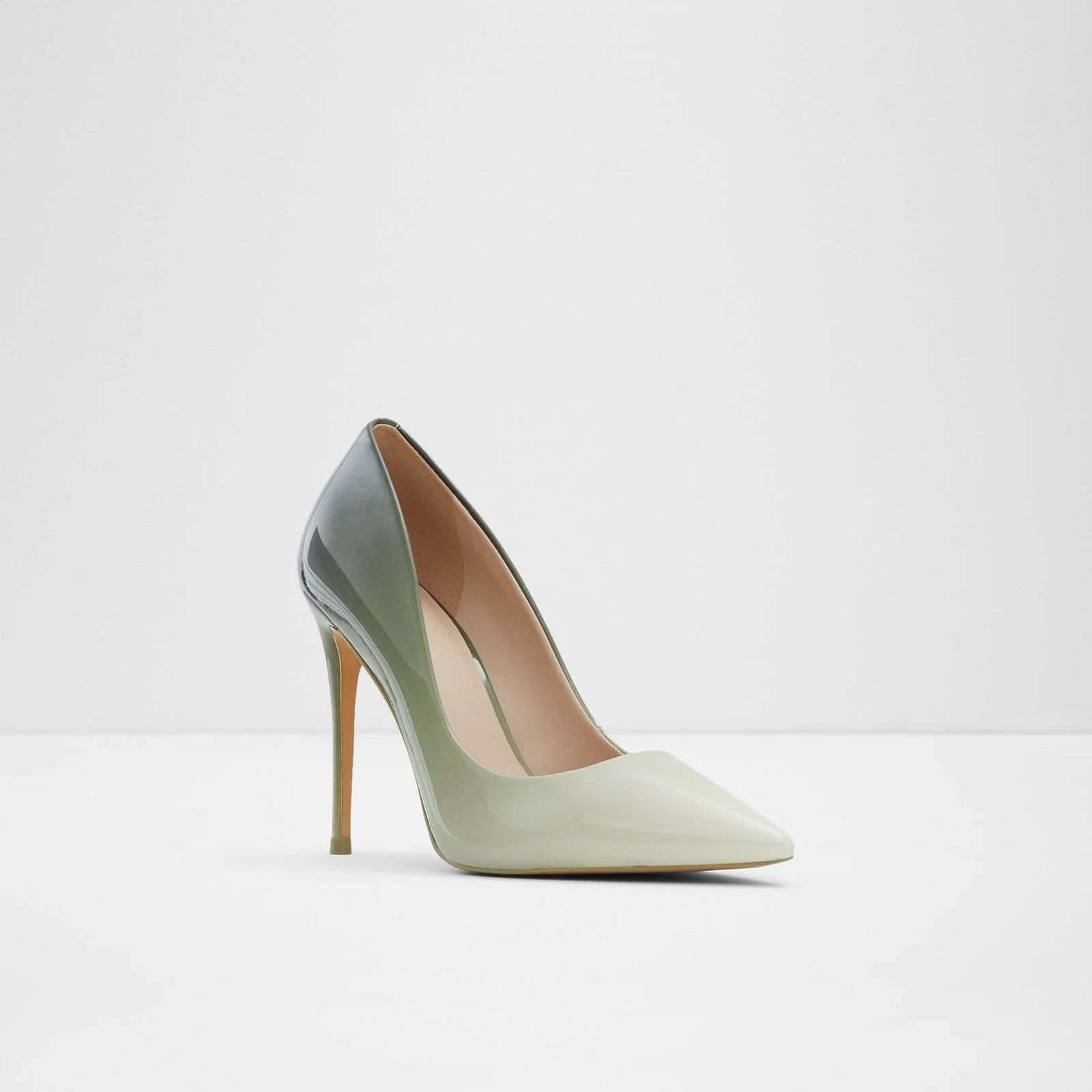 ALDO STESSY OMBRE PUMP IN GREEN/WHITE