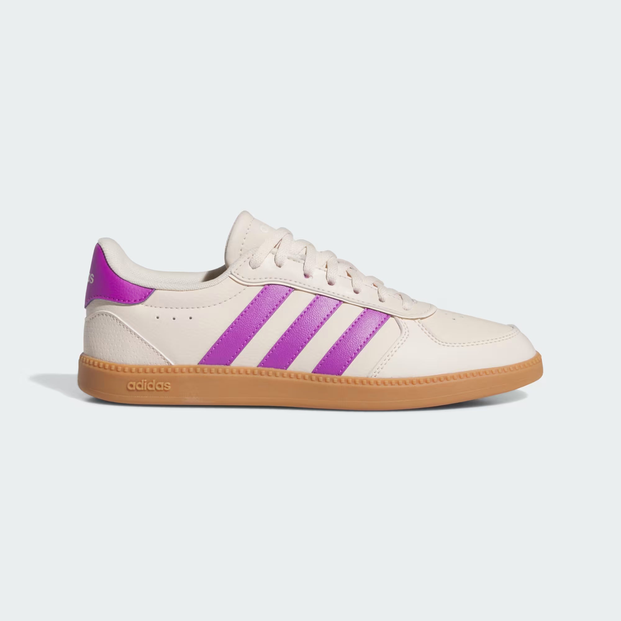 Adidas Breaknet Sleek Sneakers in Ivory/Purple Burst