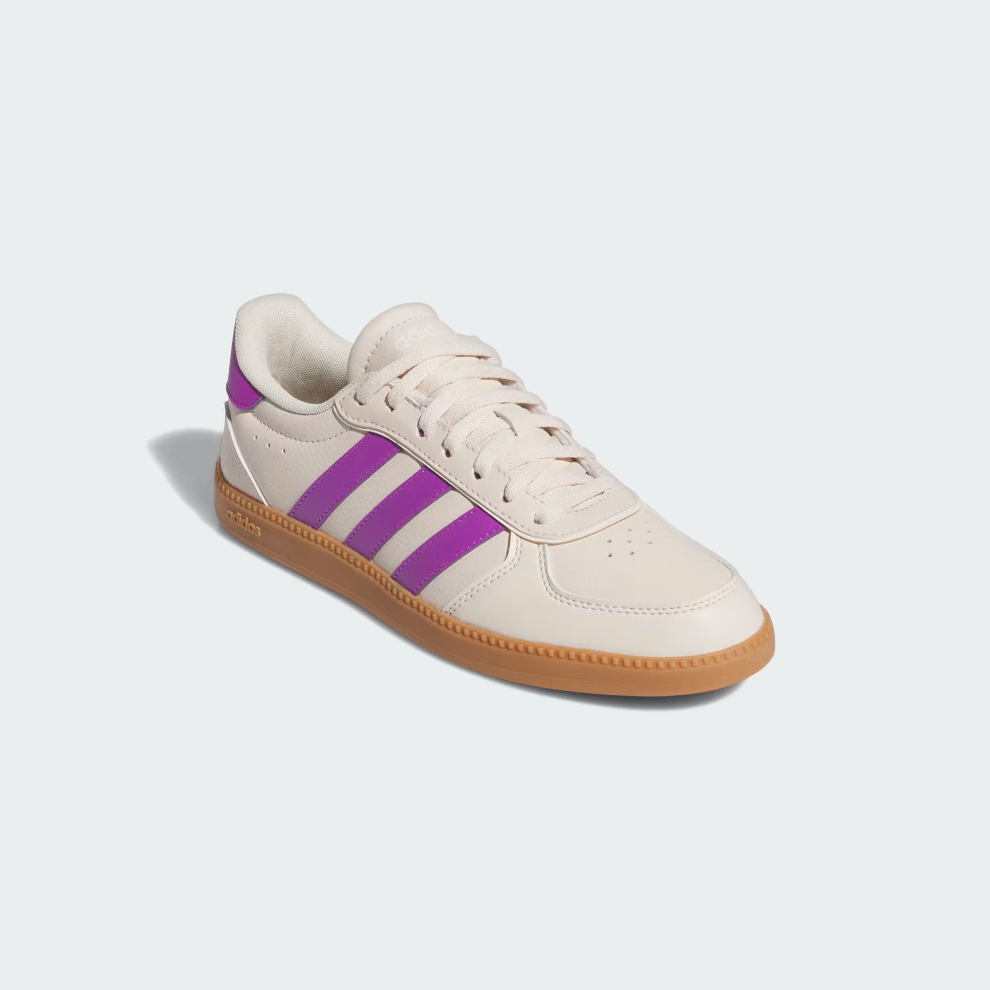 Adidas Breaknet Sleek Sneakers in Ivory/Purple Burst