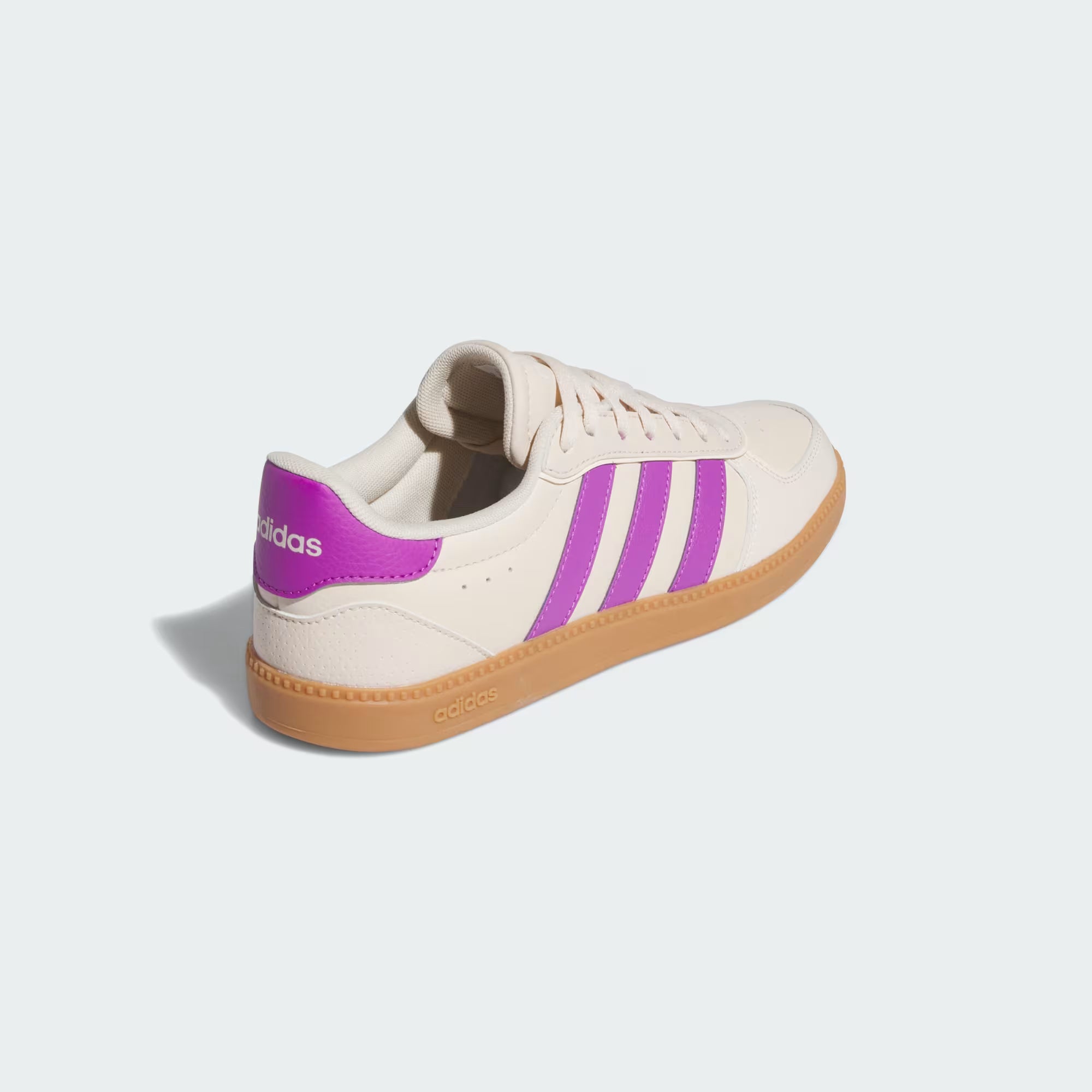 Adidas Breaknet Sleek Sneakers in Ivory/Purple Burst