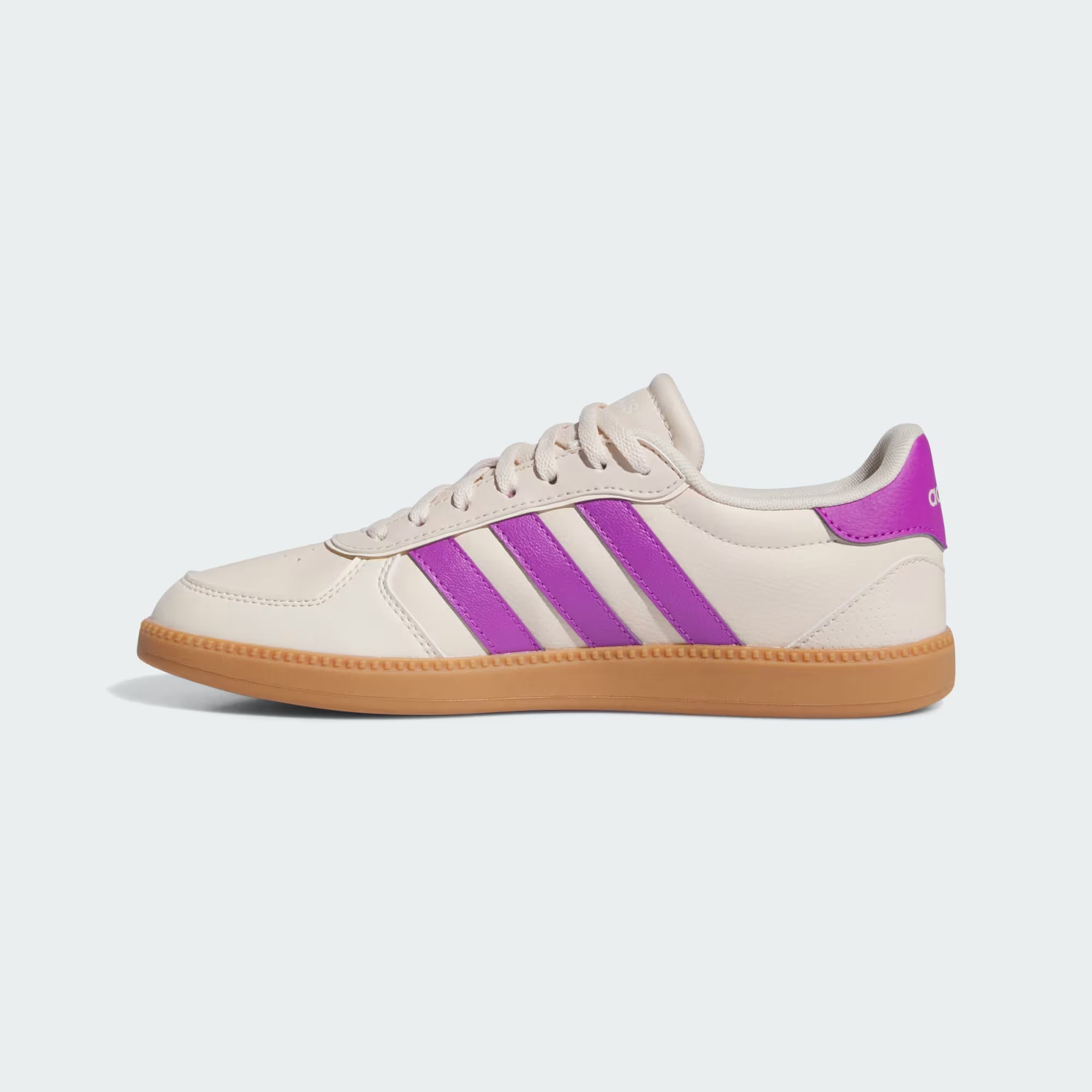Adidas Breaknet Sleek Sneakers in Ivory/Purple Burst