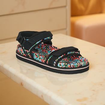 Ted Baker Disty Floral sandal in Black