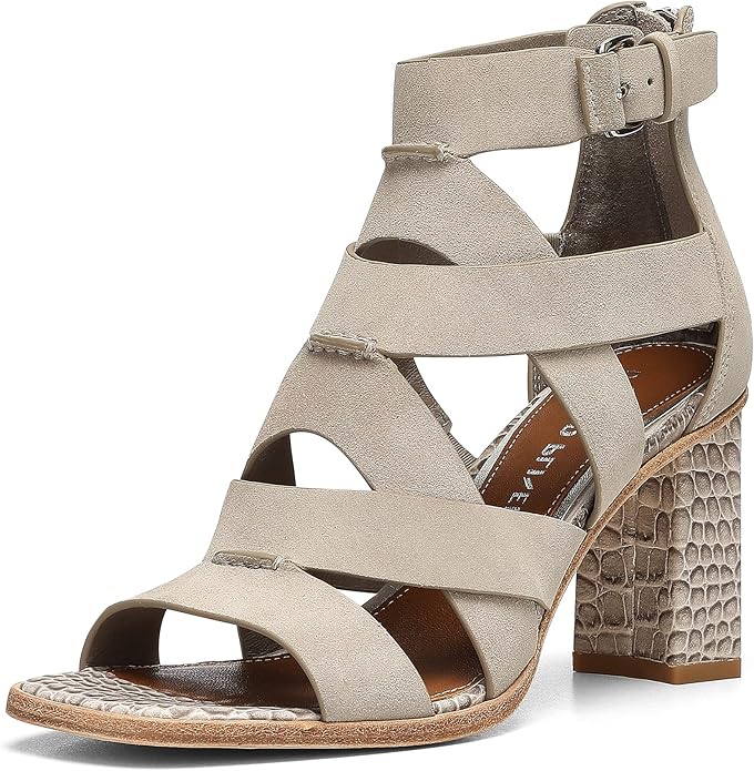 Bandolino Block Heel Sandal in Grey