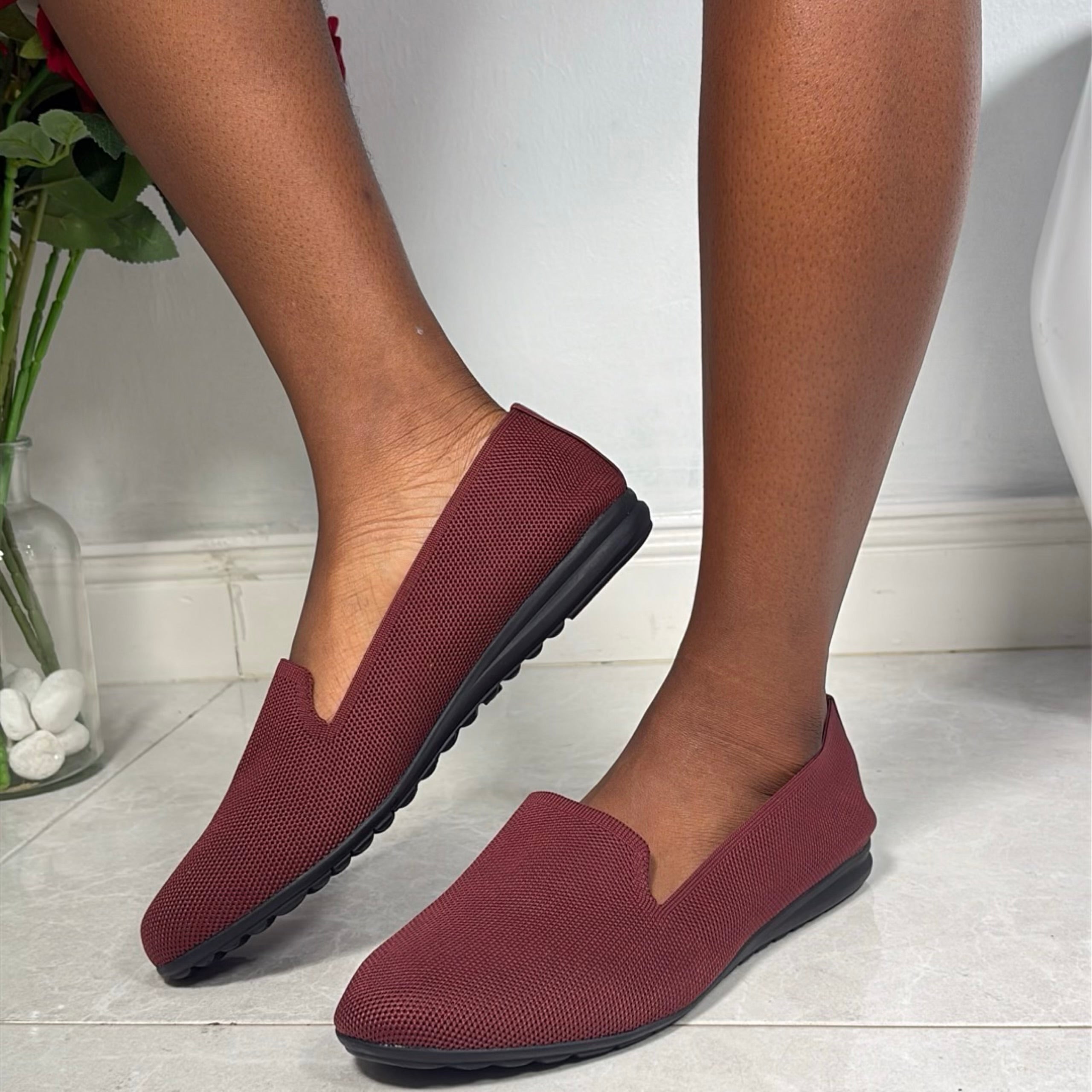 Andiamo Breathable Slip-On in Wine