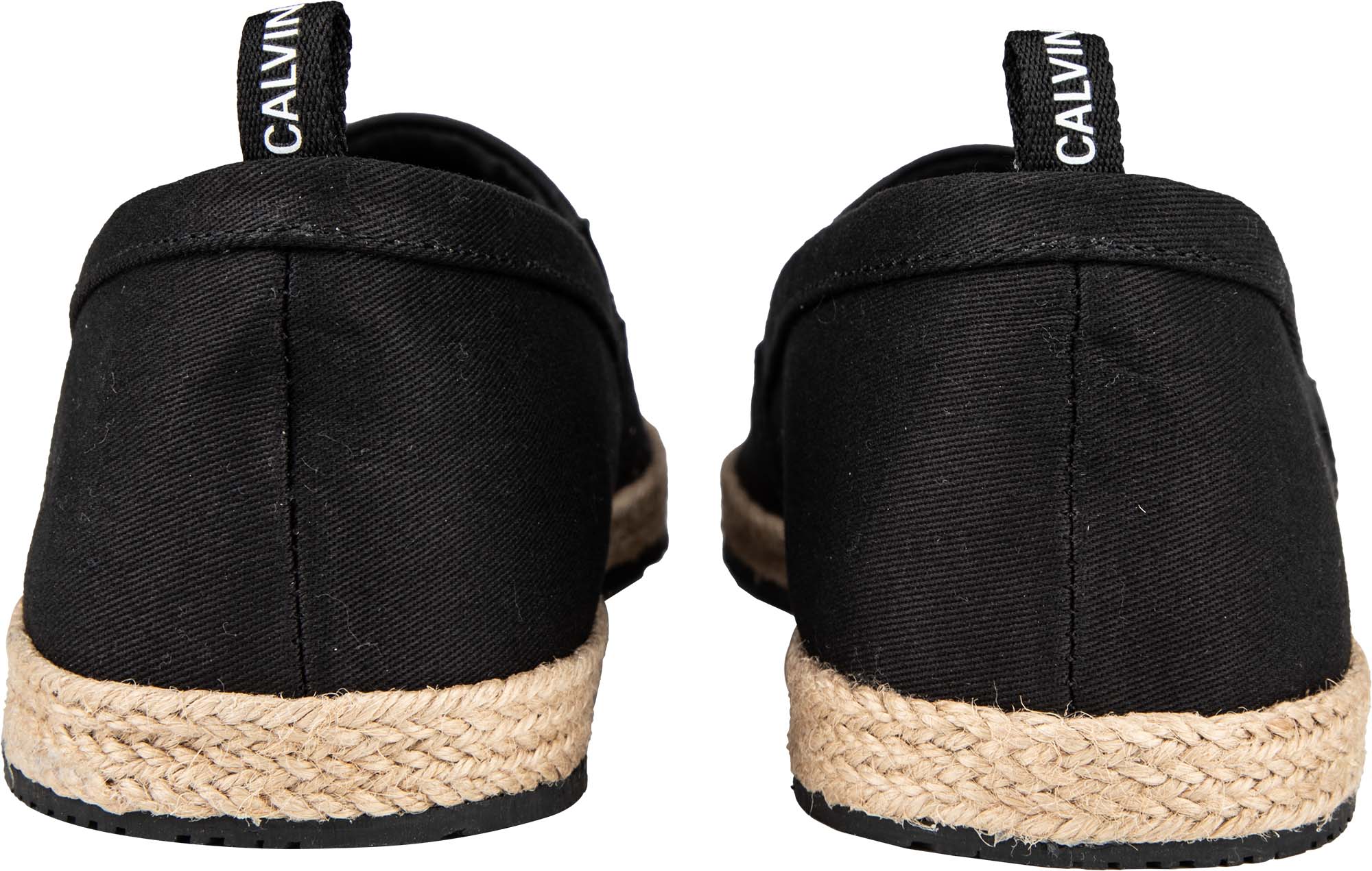 CALVIN KLEIN PRINTED ESPADRILLES IN BLACK