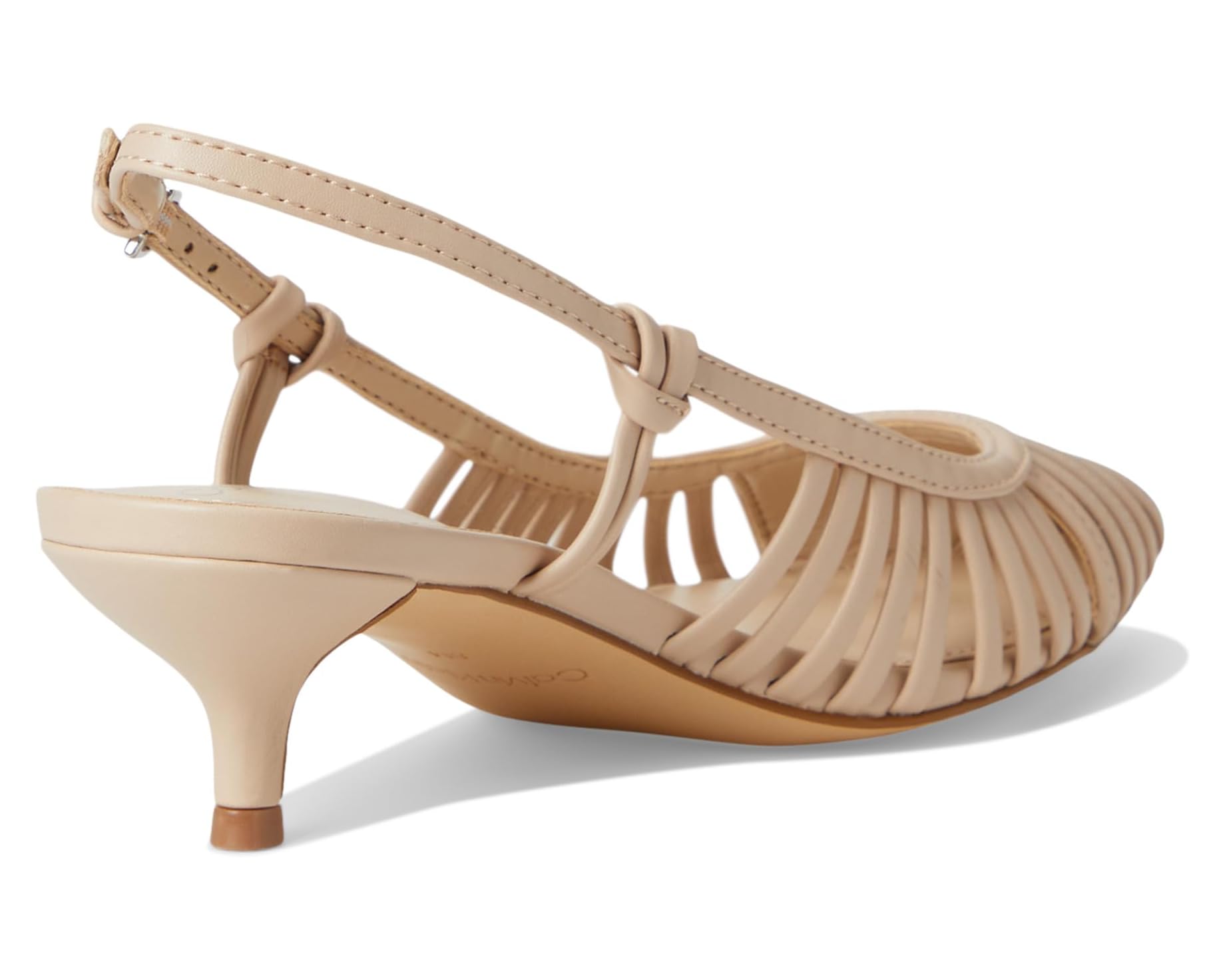 Calvin Klein Slingback Low Heel Pump in Blush