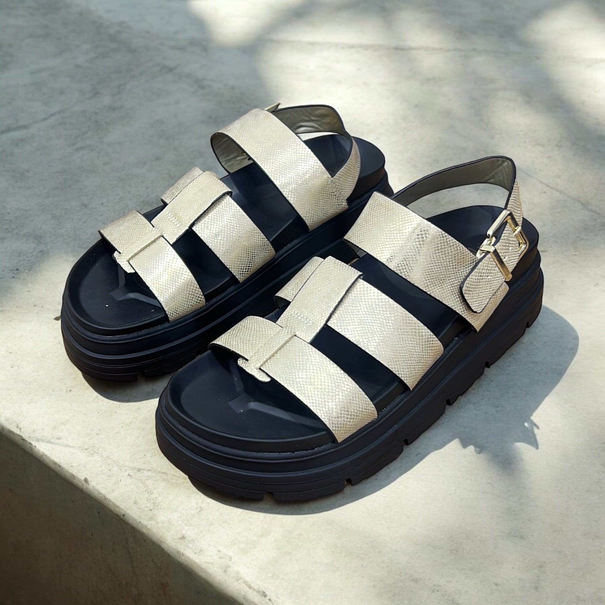 NEXT CHUNKY SANDAL IN GOLD