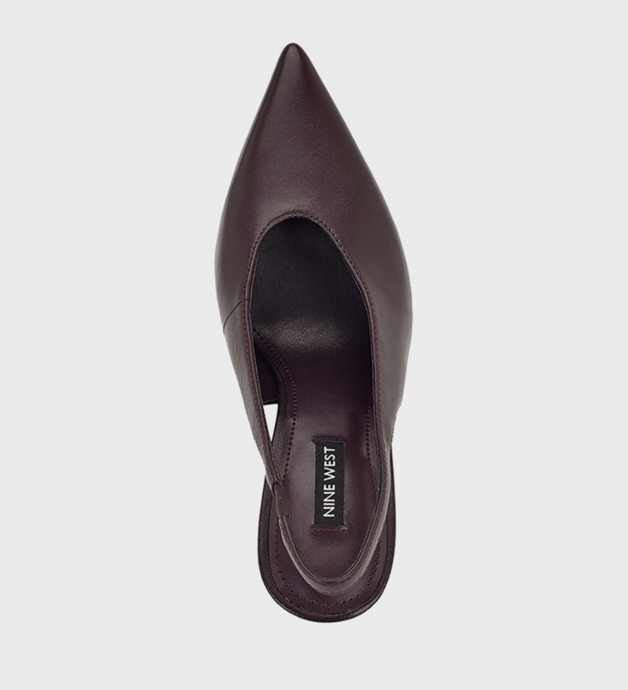 Nine West Pointed Toe Pump Slingbacks in Burgundy