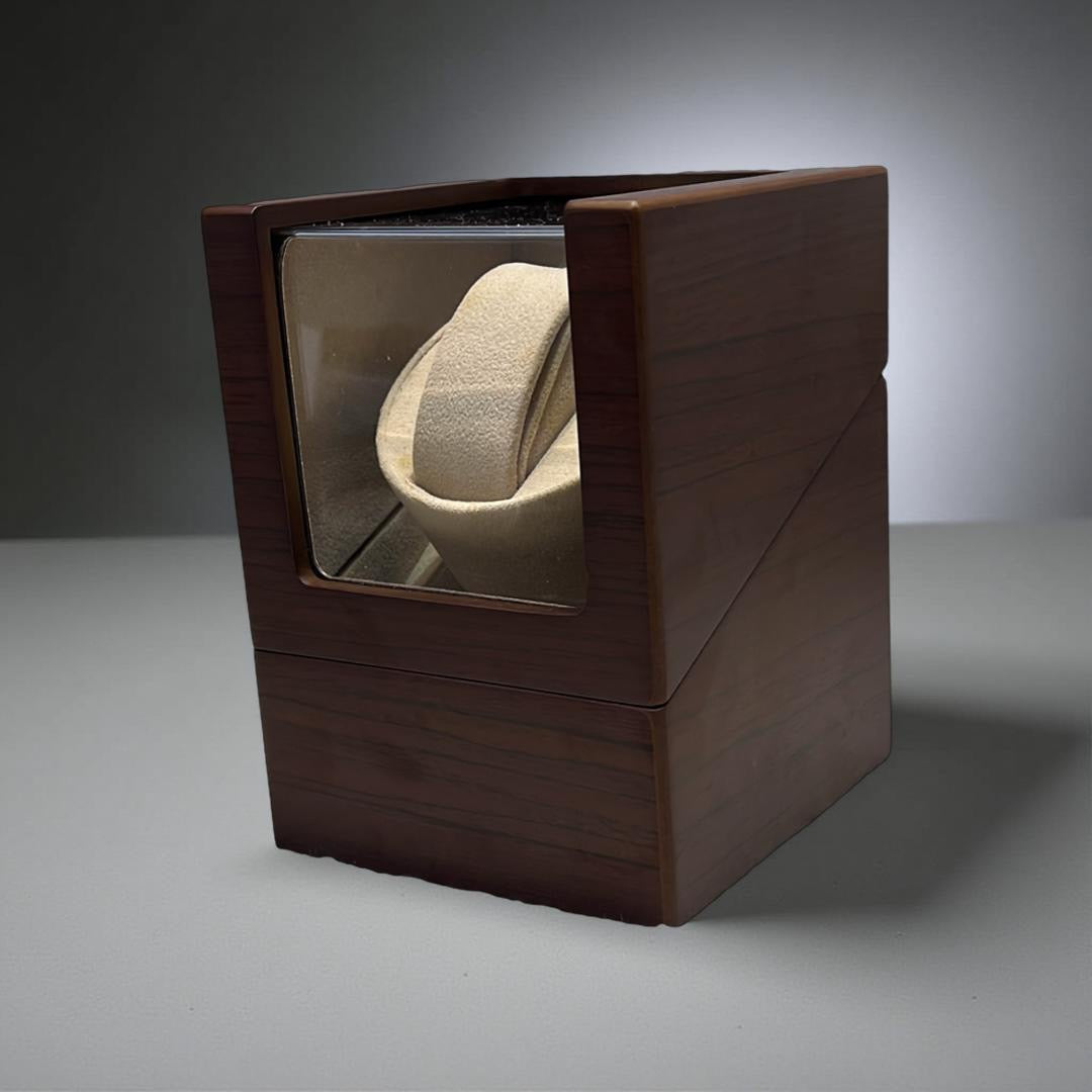 Wooden Rotating Watch Case