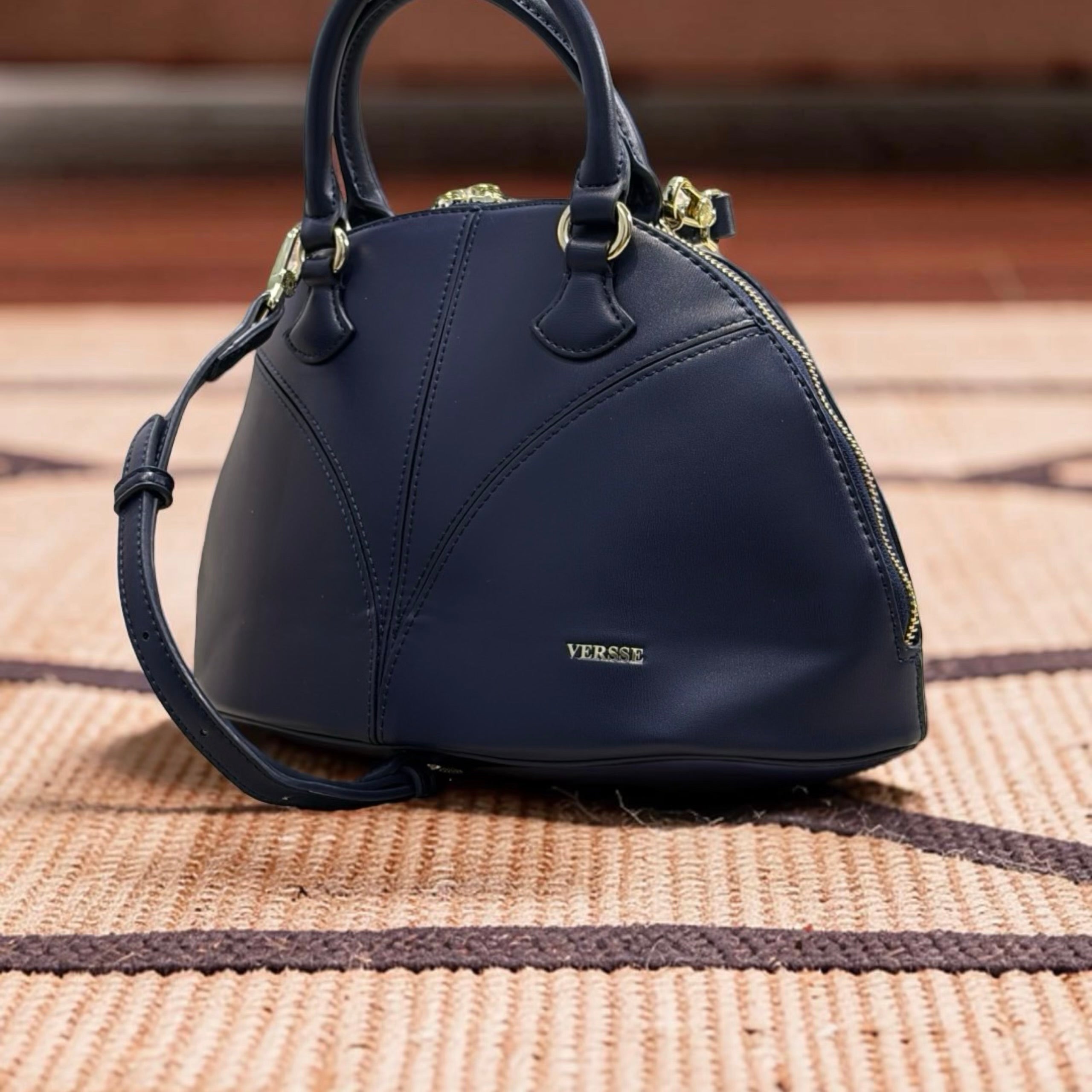 Versse Half-Moon handbag in Navy