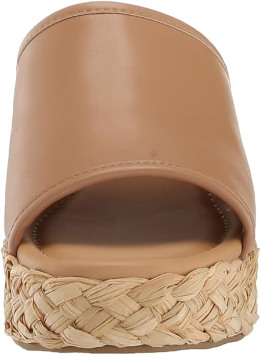 DOLCE VITA RAFFIA WEDGE MULE IN NUDE