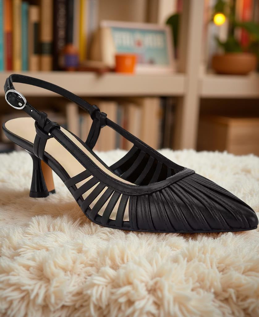 Nine West Pointy Toe Slingback Heels in Black