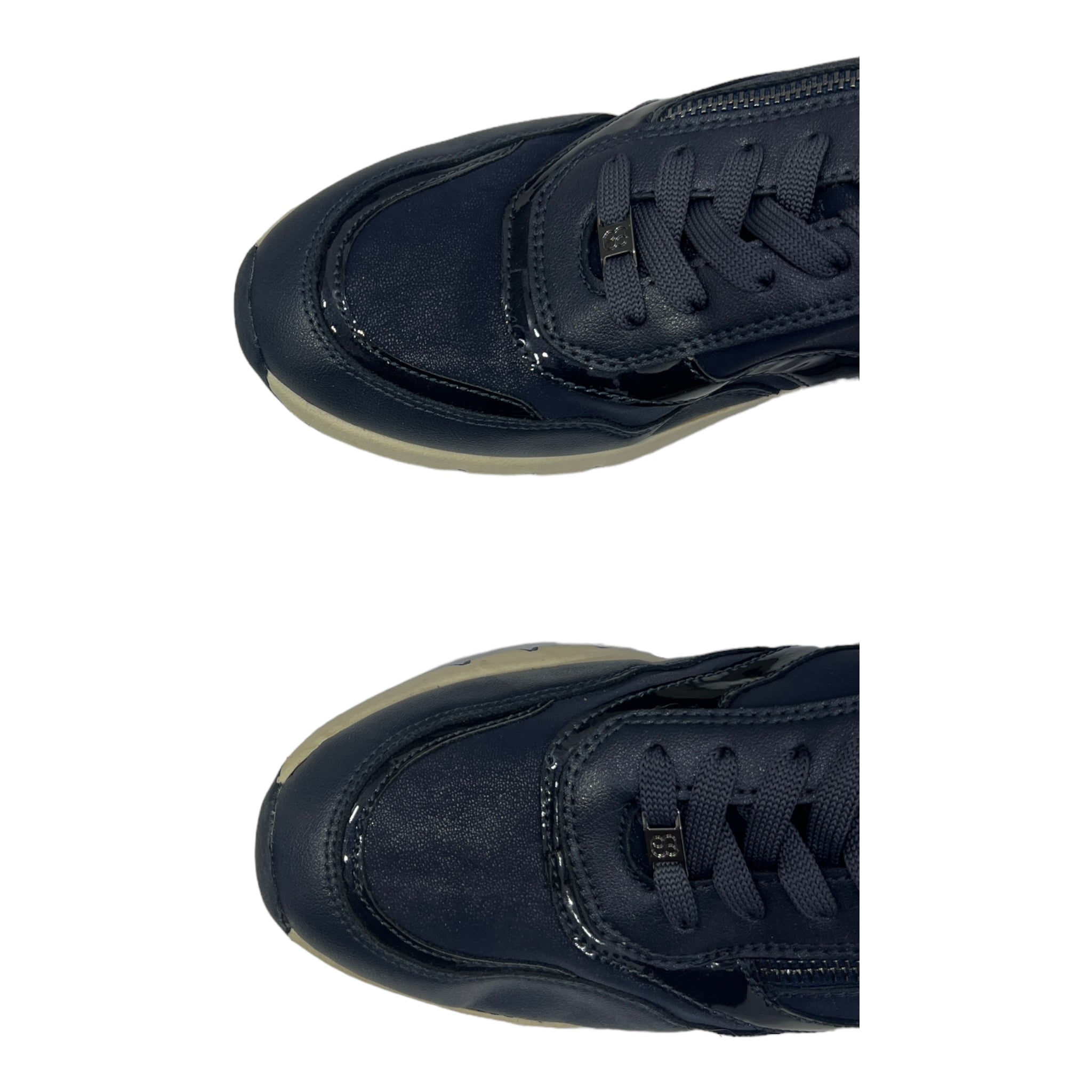 S.OLIVER NAVY LACE-UP SNEAKERS