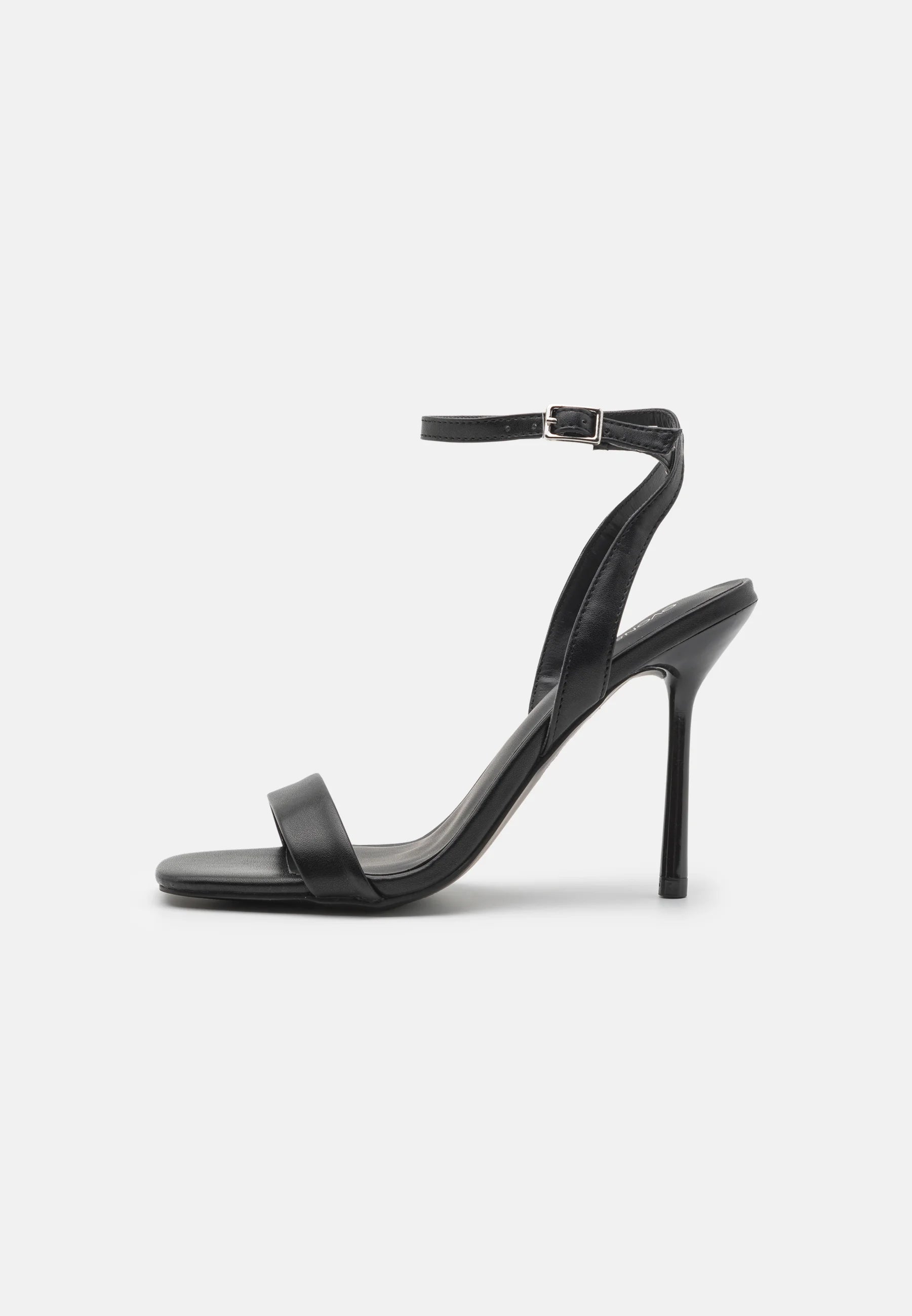 EVEN & ODD BARELY THERE HEELED SANDAL IN BLACK