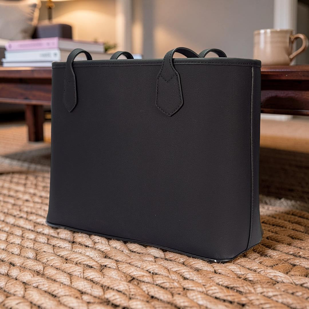 Chrisbella 2-in-1 Classic Tote in Black