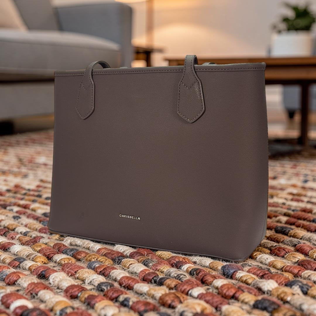 Chrisbella 2-in-1 Classic Tote in Coffee
