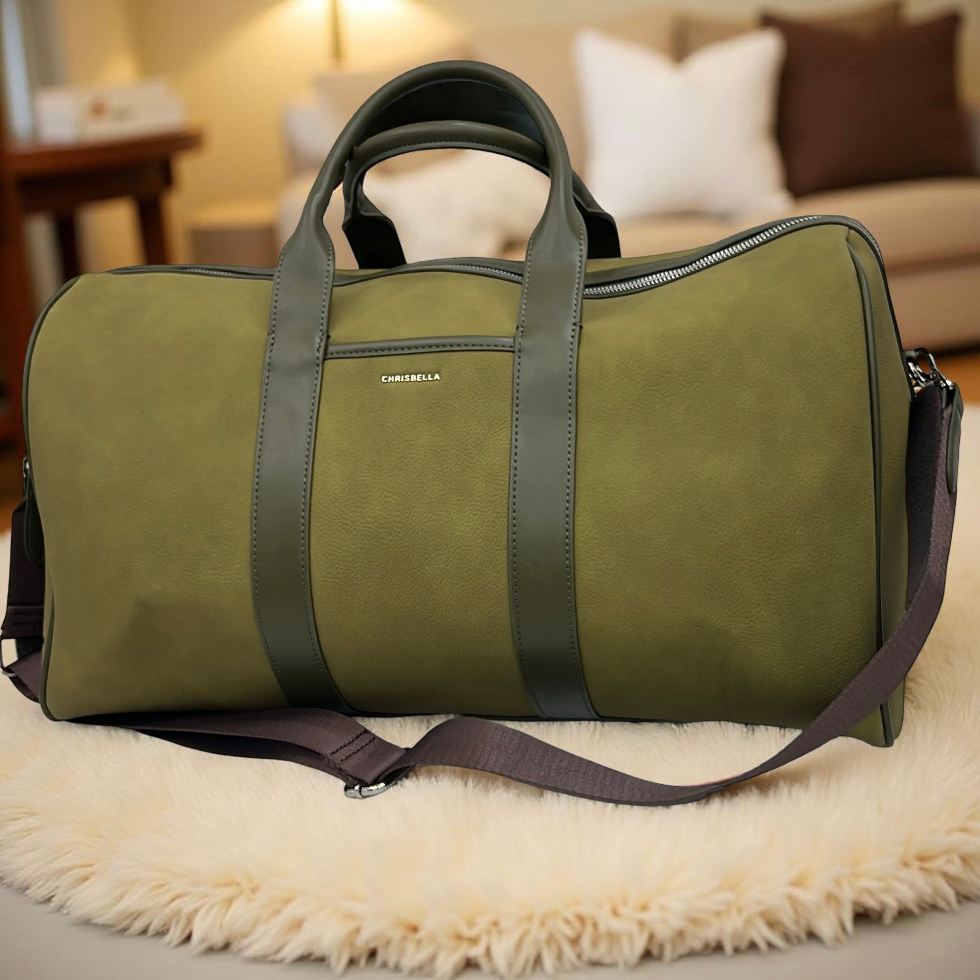 Chrisbella Travel Bag in Olive
