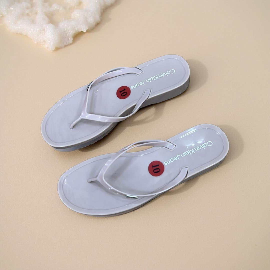Calvin Klein Jelly Slippers in Blush