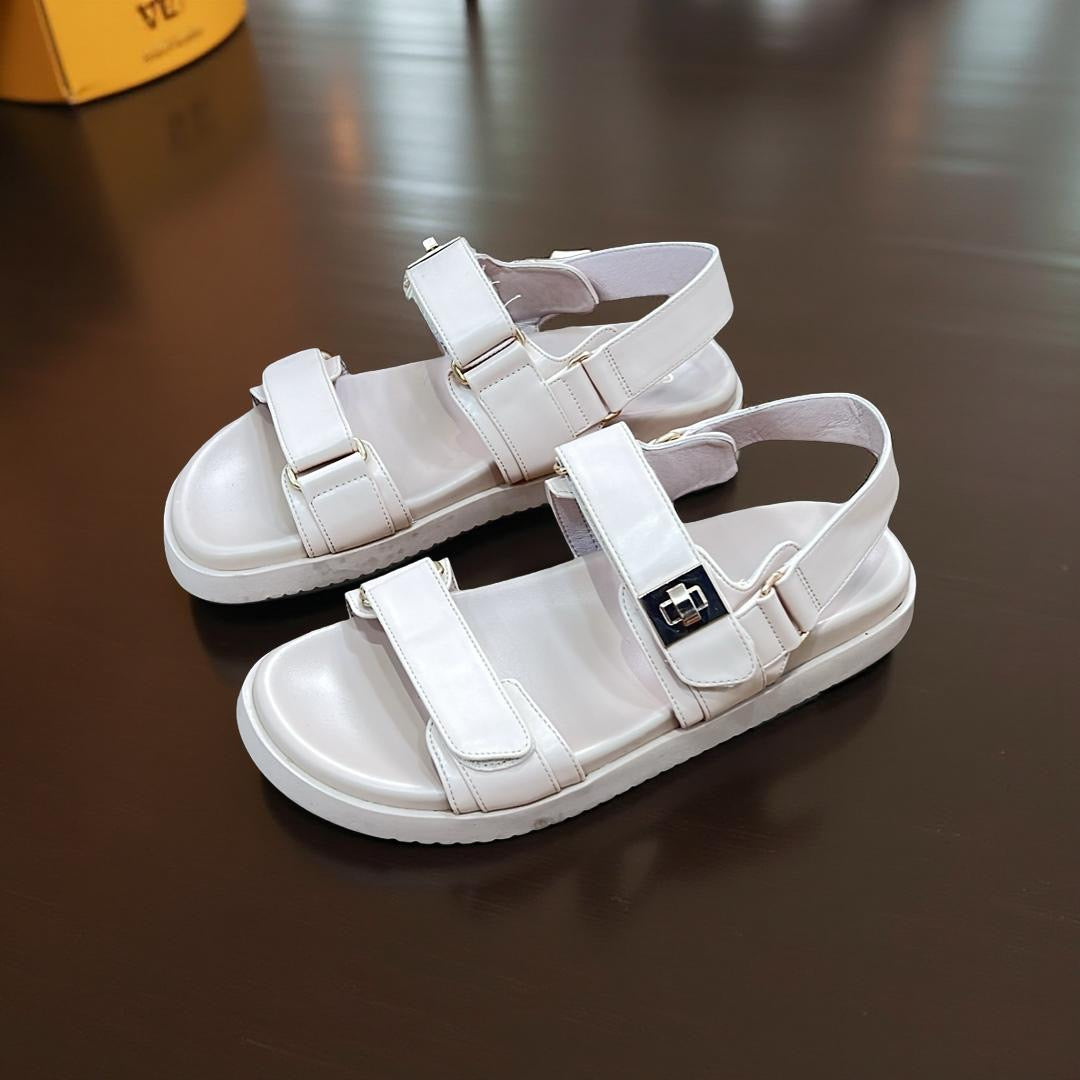 Goupsky Sporty Sandal In Nude