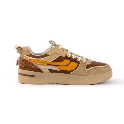 SEMIR UNISEX LACE-UP SNEAKERS IN COFFEE