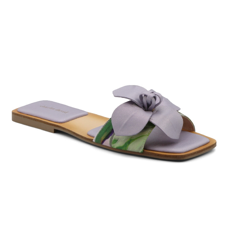 Charles David Flower Detail Slide in Lavendar