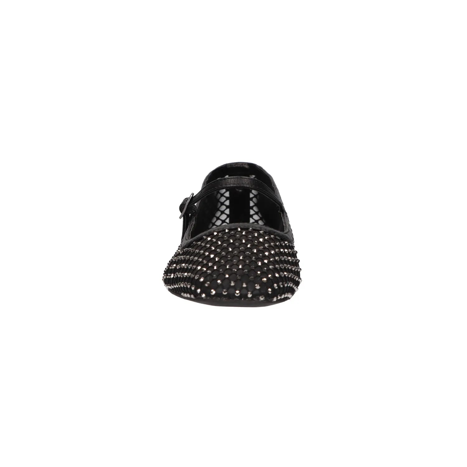 La Strada Mesh Almond Toe Maryjane in Black