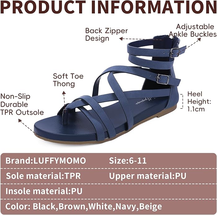 Luffymomo Multi Strap Sandal In Blue