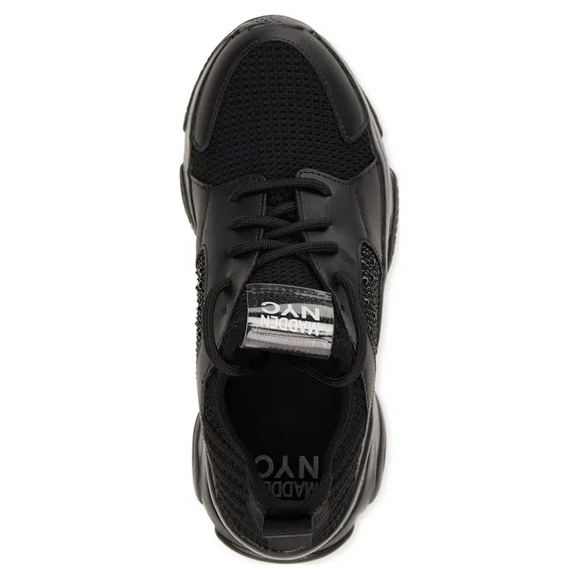 MADDEN NYC EMBELLISHED SNEAKERS IN BLACK