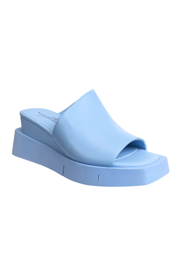 NAKEDFEET WEDGE SLIPPERS IN BLUE