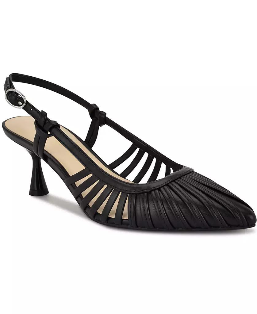 Nine West Pointy Toe Slingback Heels in Black