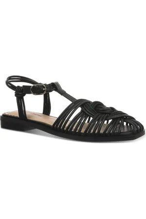 On 34th Tube Straps Sandal In Black