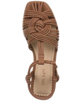 On 34th Tube Straps Sandal In Black