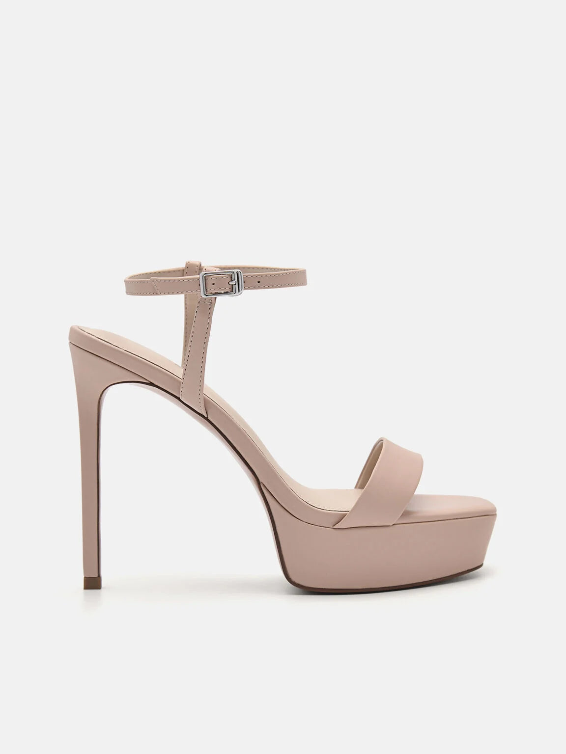 PEDRO PLATFORM HEELED SANDAL IN NUDE