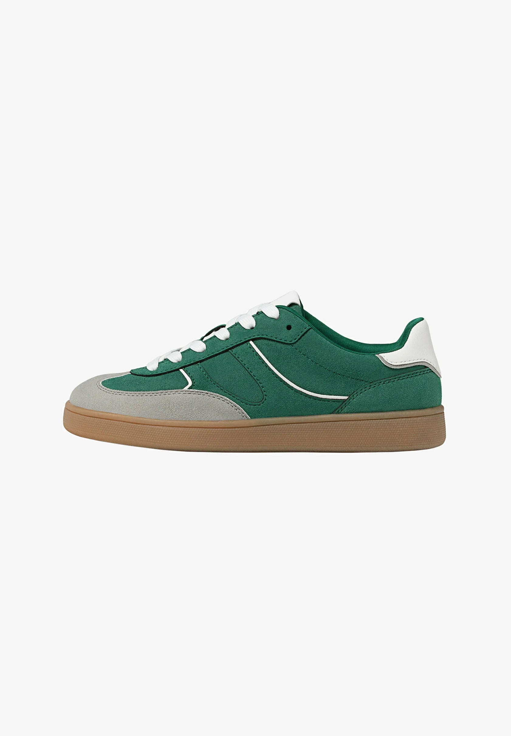 STRADIVARIUS CASUAL RETRO SNEAKERS IN GREEN