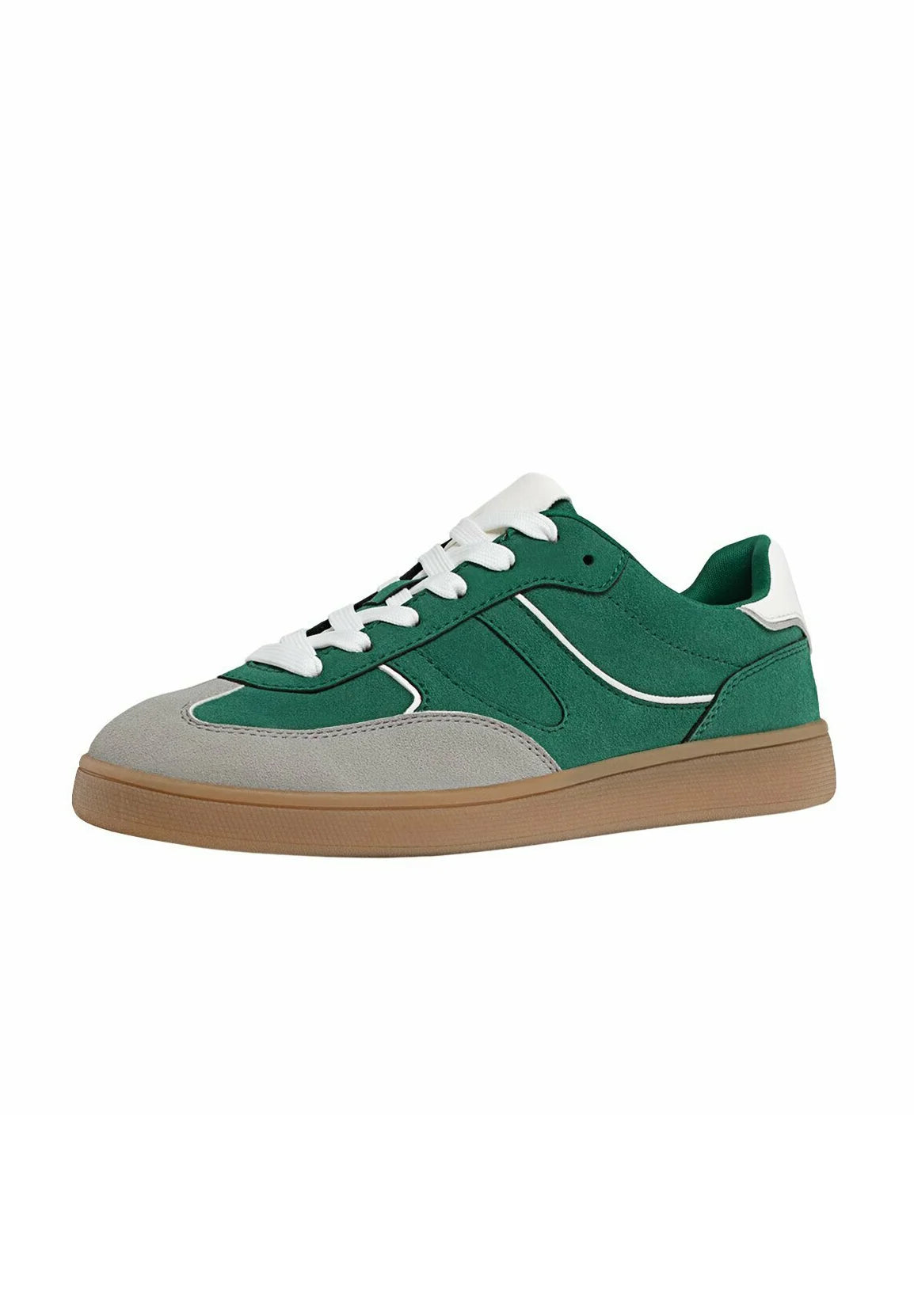 STRADIVARIUS CASUAL RETRO SNEAKERS IN GREEN