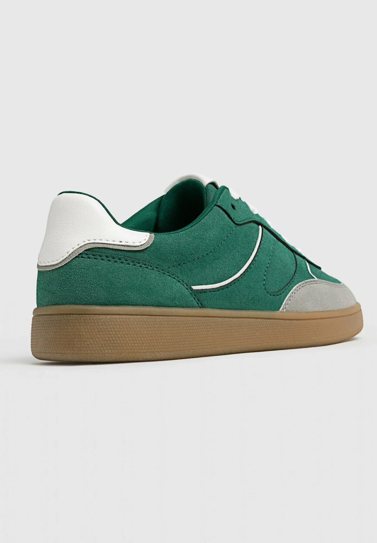 STRADIVARIUS CASUAL RETRO SNEAKERS IN GREEN